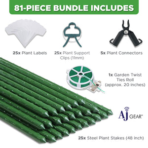 AJ GEAR Plant Stakes 81 Pieces