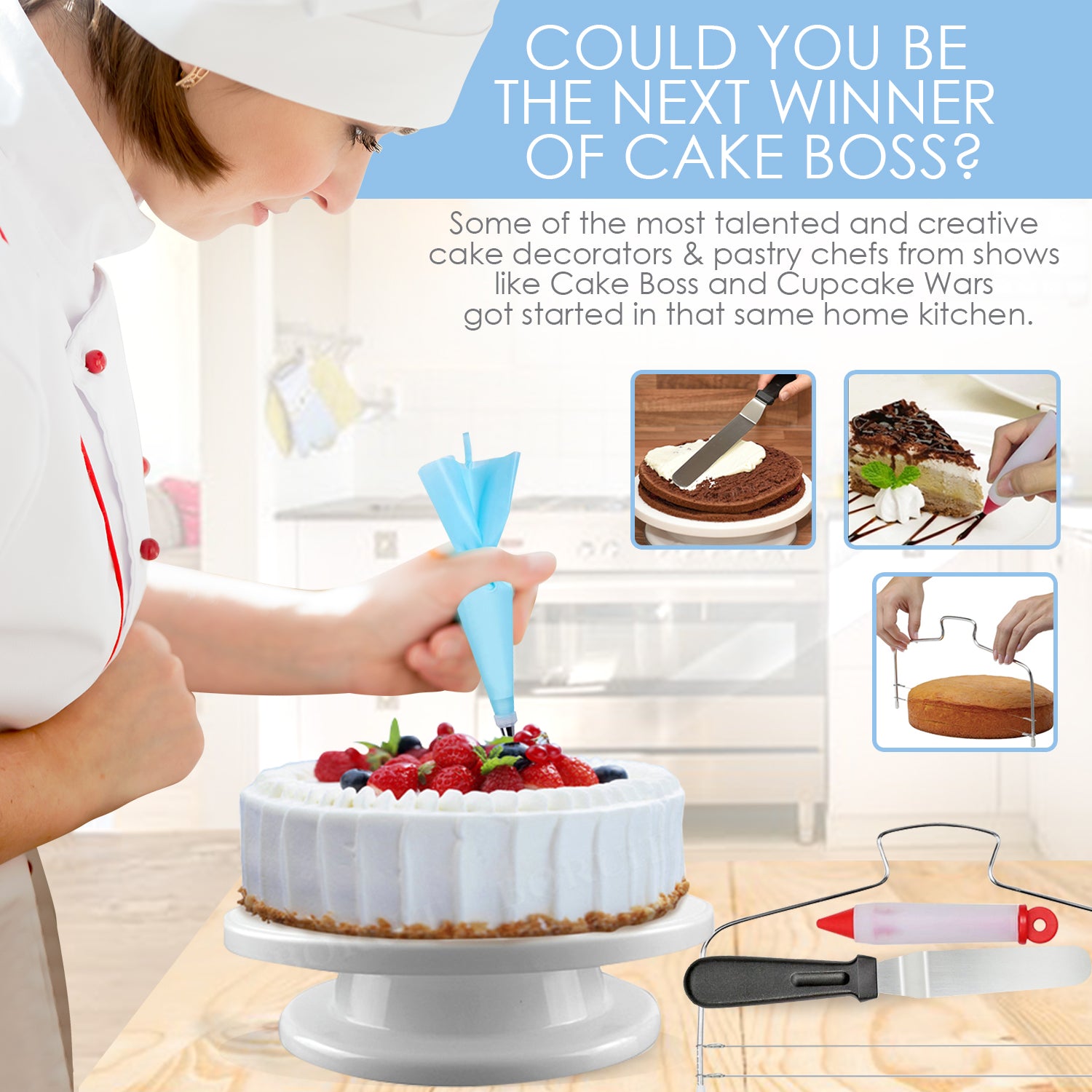 bpa free cake decorating tools reusable